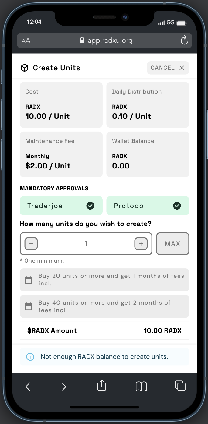 Radxu dApp Mobile 10